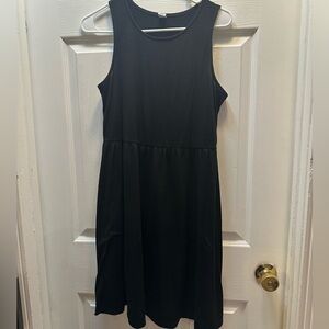 Basic sleeveless black Old Navy cotton dress